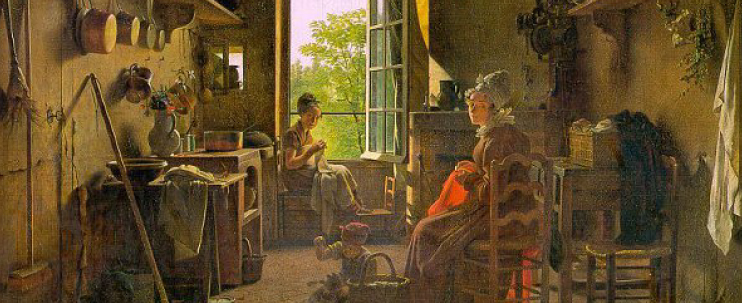 Banner - Painting - Martin Drolling - Interior of a Kitchen