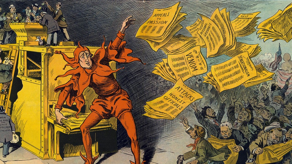 Cropped Image of the "The Yellow Press", by L. M. Glackens